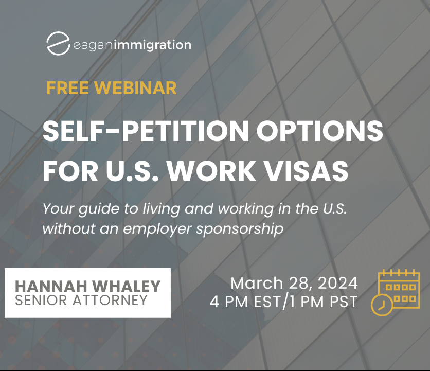 Webinar: Self-Petition Options for U.S. Work Visas